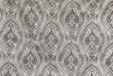 Grey And Cream Jacquard Velvet Fabric By The Yard