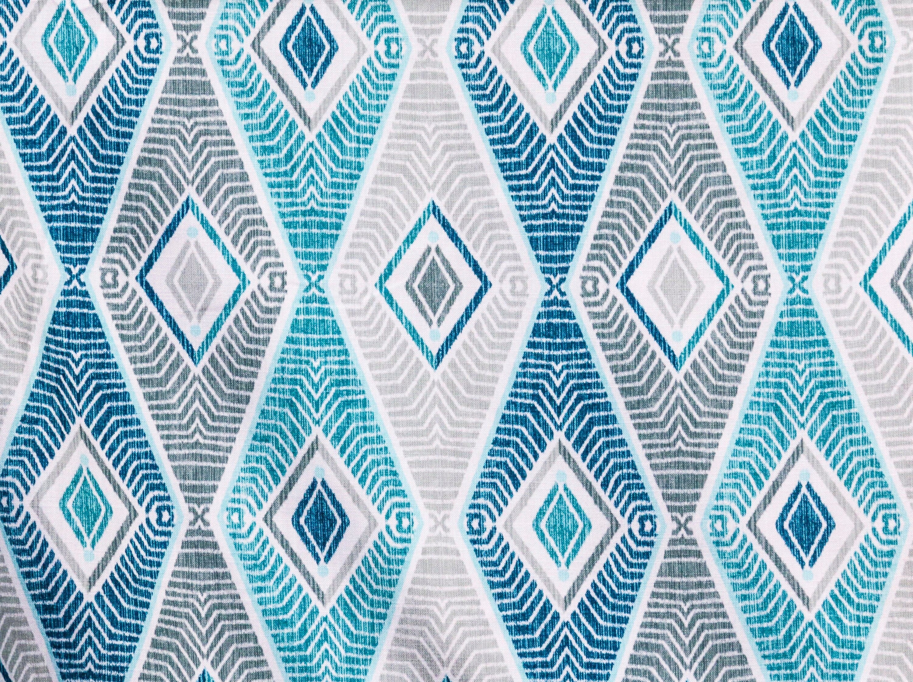 Blue Egyptian Cotton Fabric By The Yard
