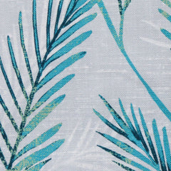 Turquoise Blue Shrubs Cotton Fabric By The Yard
