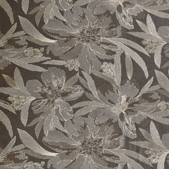 Brown Flower Woo Fabric By The Yard