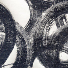 Midnight Circles Jacquard Velvet Fabric By The Yard