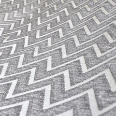 Silver Jacquard Velvet Fabric By The Yard