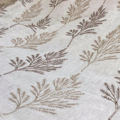 Fern Tree Sheer Fabric By The Yard
