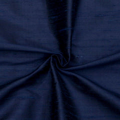 Navy Blue Silk Dupioni Curtain Panels