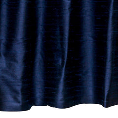 Navy Blue Silk Dupioni Curtain Panels