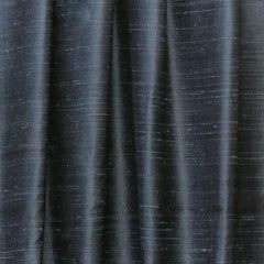 Midnight Blue Silk Dupioni Curtain Panels