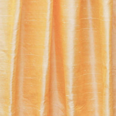 Mustard Orange Silk Dupioni Curtain Panels