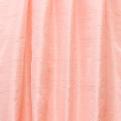 Peach Pink Silk Dupioni Curtain Panels