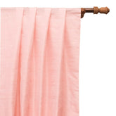 Peach Pink Silk Dupioni Curtain Panels
