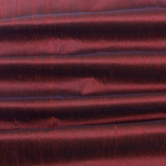 Maroon Silk Dupioni Curtain Panels