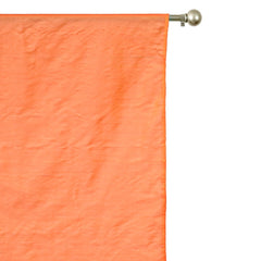 Peach Orange Silk Dupioni Curtain Panels