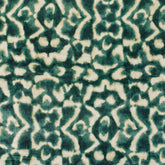 Green And Ivory Velvet Fabric By The Yard