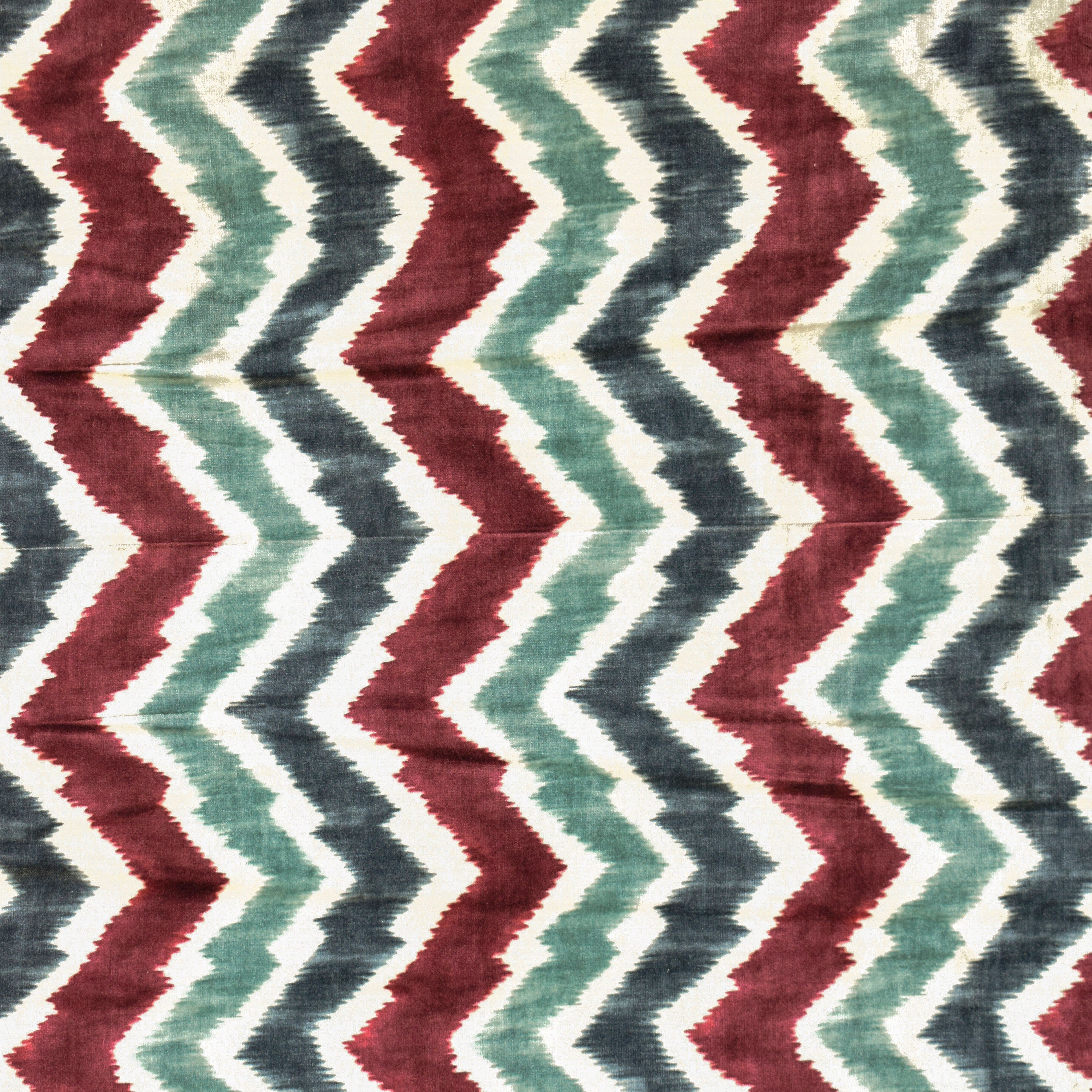 Teal And Burgundy Velvet Fabric By The Yard