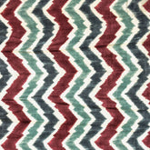 Teal And Burgundy Velvet Fabric By The Yard