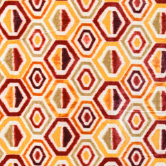 Yellow And Orange Velvet Fabric By The Yard