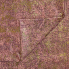 Brick Red Foil Velvet Fabric By The Yard