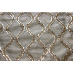 Sequins Scallop Sheer Fabric By The Yard