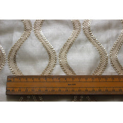 Sequins Scallop Sheer Fabric By The Yard