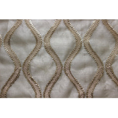 Sequins Scallop Sheer Fabric By The Yard