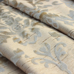 Cream Velvet Fabric By The Yard