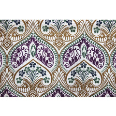 Moroccan Lotus Cotton Velvet Fabric By the Yard