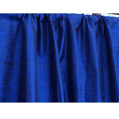 Royal Blue Silk Dupioni Curtain Panels