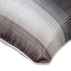 In Two Minds - Gray Jacquard Art Silk Decorative Euro Sham