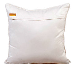 Invisible White - White Faux Leather Throw Pillow Cover