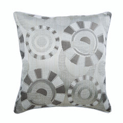 Ivory Circles Pillow Cover