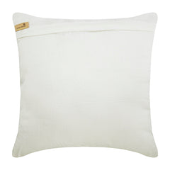 Ivory Swirls - Ivory Art Silk Throw Pillow Cover