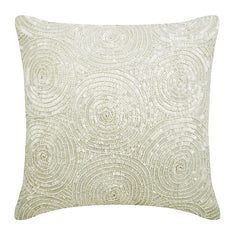 Ivory Swirls Pillow Cover