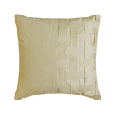 Ivory Bricks - Ivory Art Silk Throw Pillow Cover