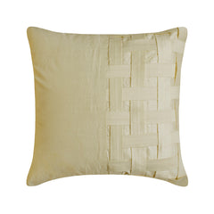 Ivory Bricks - Ivory Art Silk Decorative Euro Sham