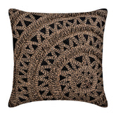 Jute Rebel Black Throw Pillow Cover
