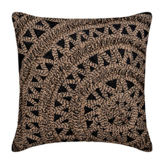 Jute Rebel Black Euro Sham