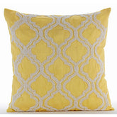 Kainoosh - Yellow Art Silk Decorative Euro Sham