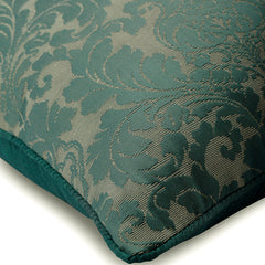 King Damask - Blue Jacquard Silk Decorative Euro Sham