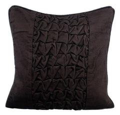 Knotty Black - Black Velvet Decorative Euro Sham
