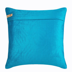 Liberty - Turquoise Blue Velvet Decorative Euro Sham