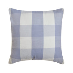 Lilac Plaid - Lavender Cotton Throw Pillow Cover
