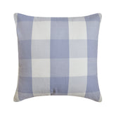 Lilac Plaid - Lavender Cotton Decorative Euro Sham