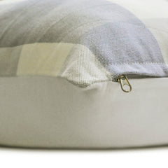 Lilac Plaid - Lavender Cotton Throw Pillow Cover