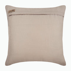 Linen Paisleys - Beige Cotton Linen Decorative Euro Sham