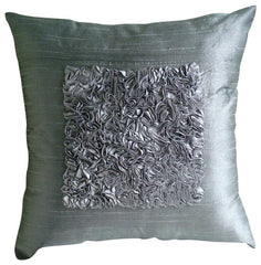 Vintage Blue Love - Blue Art Silk Throw Pillow Cover
