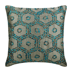Magical Techno Sequins Throw Pillow Cover