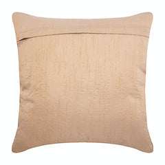 Melodrama Beige Silk Throw Pillow Cover