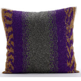 Metal Berry - Purple Art Silk Decorative Euro Sham