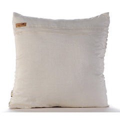 Metallic Fusion - Ivory Art Silk Throw Pillow Cover