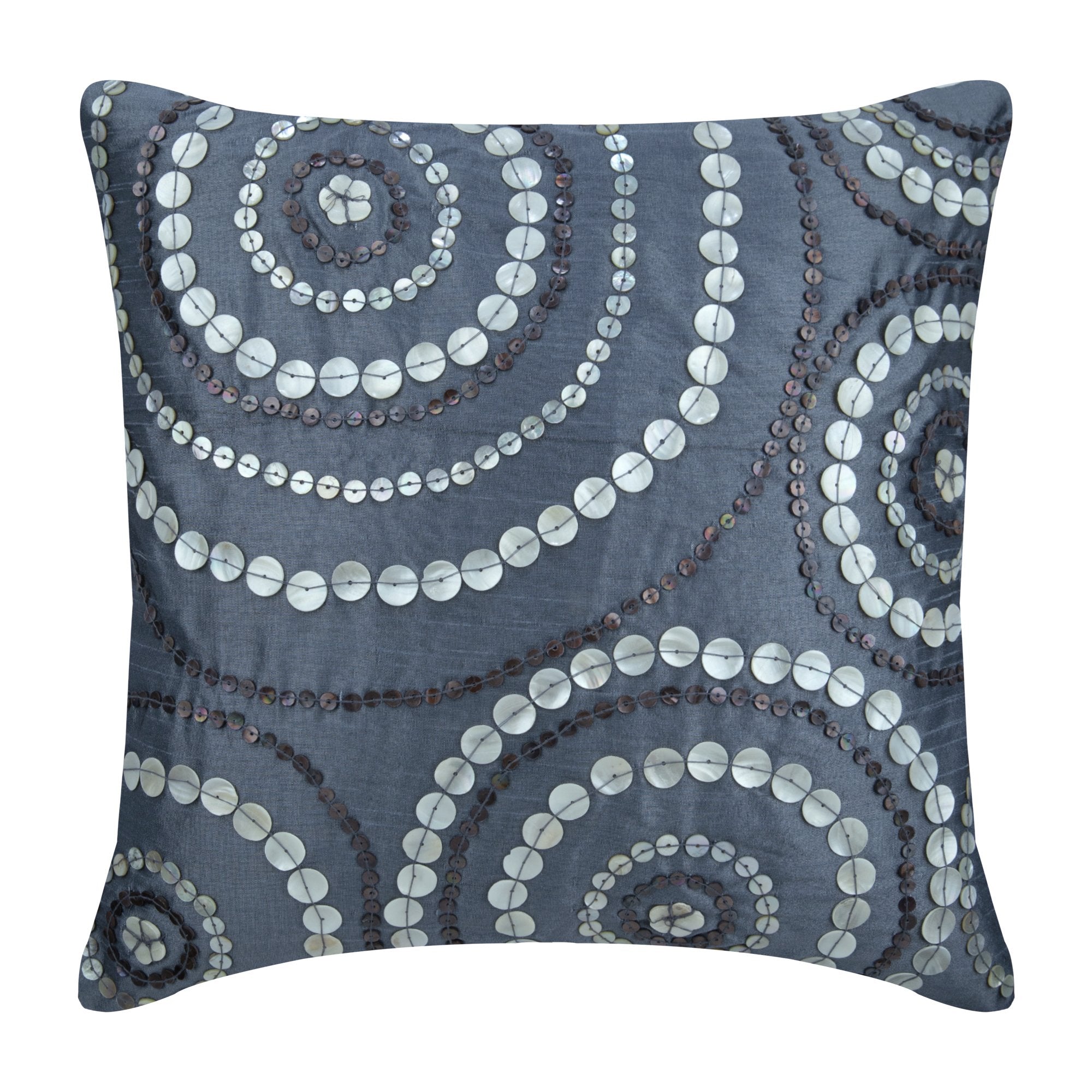 Midnight Moon Mother Of Pearls Decorative Euro Sham