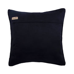Midnight Punch - Black & Grey Felt Decorative Euro Sham